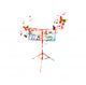 Colorful Music Stand with Wall Decal