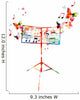 Colorful Music Stand with Wall Decal