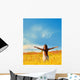 Happy Woman Wall Decal Design 1