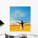 Happy Woman Wall Decal Design 1