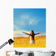 Happy Woman Wall Decal Design 1