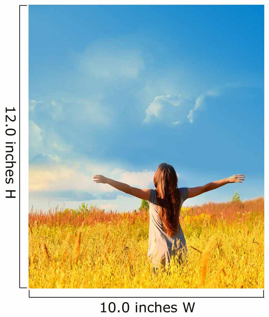 Happy Woman Wall Decal Design 1