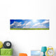 Summer Landscape Panorama Wall Decal Panoramic Wall Decal