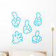 Cartoon Hand Wall Stickers Wall Decal