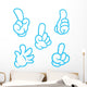 Cartoon Hand Wall Stickers Wall Decal