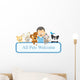 Vet Pets Holding Sign Wall Decal