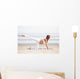 Pregnancy Yoga Workout Beach Wall Decal Design 2