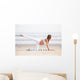 Pregnancy Yoga Workout Beach Wall Decal Design 2