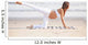 Pregnancy Yoga Workout Beach Wall Decal Design 2