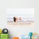 Pregnancy Yoga Workout Beach Wall Decal Design 1