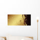 Golden Floral Wall Decal