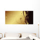 Golden Floral Wall Decal