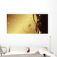 Golden Floral Wall Decal