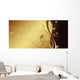 Golden Floral Wall Decal