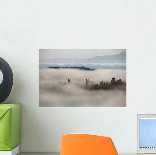 Mountain Fog Wall Decal