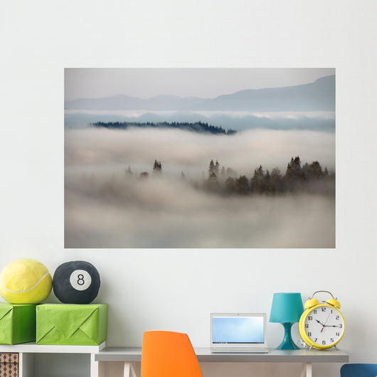 Mountain Fog Wall Decal