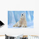 Polar Bear Sitting Icecap Wall Decal