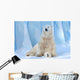 Polar Bear Sitting Icecap Wall Decal