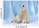 Polar Bear Sitting Icecap Wall Decal