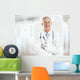 Male Doctor Portrait Wall Decal