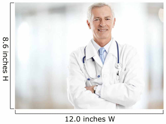 Male Doctor Portrait Wall Decal