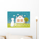 Cats House Wall Decal