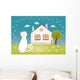 Cats House Wall Decal