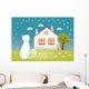 Cats House Wall Decal
