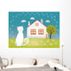 Cats House Wall Decal