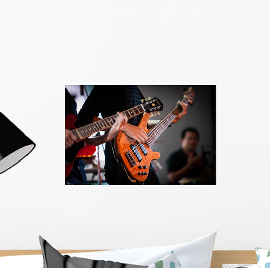 Rockstar Playing Solo Guitar Wall Decal