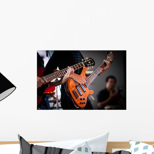 Rockstar Playing Solo Guitar Wall Decal