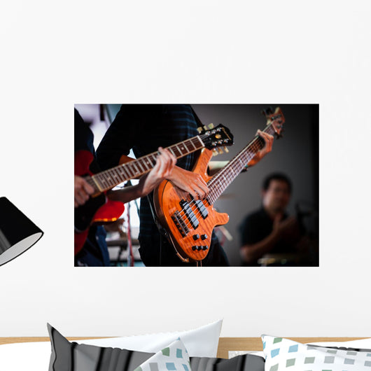 Rockstar Playing Solo Guitar Wall Decal