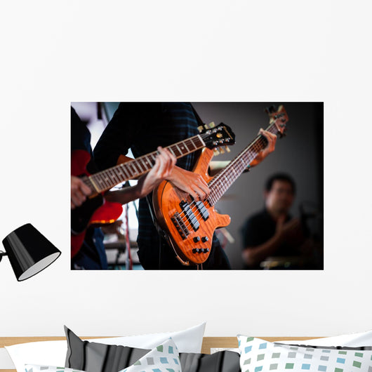 Rockstar Playing Solo Guitar Wall Decal