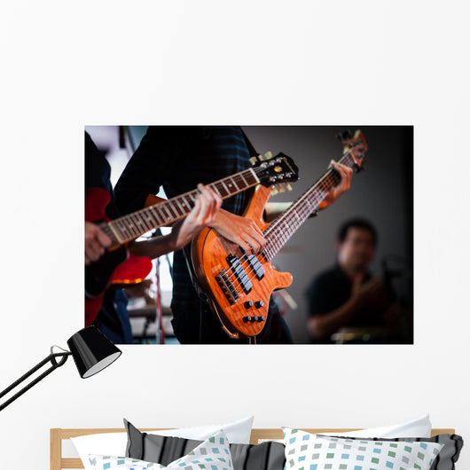 Rockstar Playing Solo Guitar Wall Decal