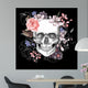 Skull and Flowers Day Wall Decal Design 1