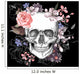 Skull and Flowers Day Wall Decal Design 1