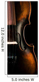 Vintage Violin Black Wall Decal
