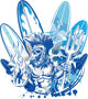 Poseidon Death Surfer Wall Decal