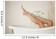 Long Woman Legs Bath Wall Decal