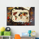 Map World Made from Wall Decal