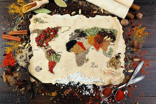 Map World Made from Wall Decal