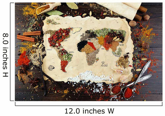 Map World Made from Wall Decal