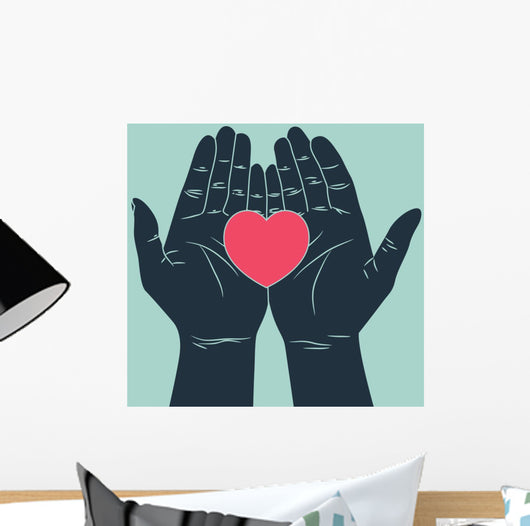 Hand Giving Love Symbol Wall Decal
