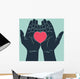 Hand Giving Love Symbol Wall Decal