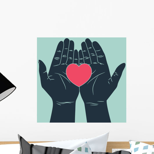Hand Giving Love Symbol Wall Decal
