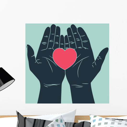 Hand Giving Love Symbol Wall Decal