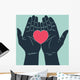 Hand Giving Love Symbol Wall Decal