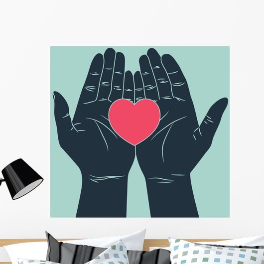 Hand Giving Love Symbol Wall Decal