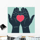 Hand Giving Love Symbol Wall Decal