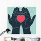 Hand Giving Love Symbol Wall Decal